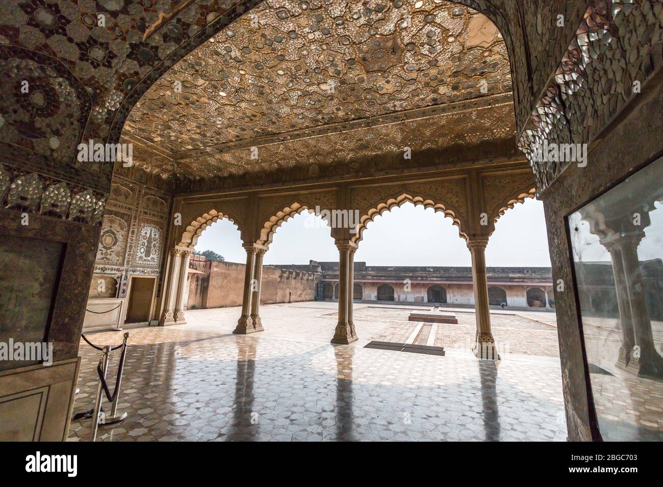 Sheesh Mahal (Palace of Mirrors), an ornately decorated palace in Lahore, Pakistan and a UNESCO