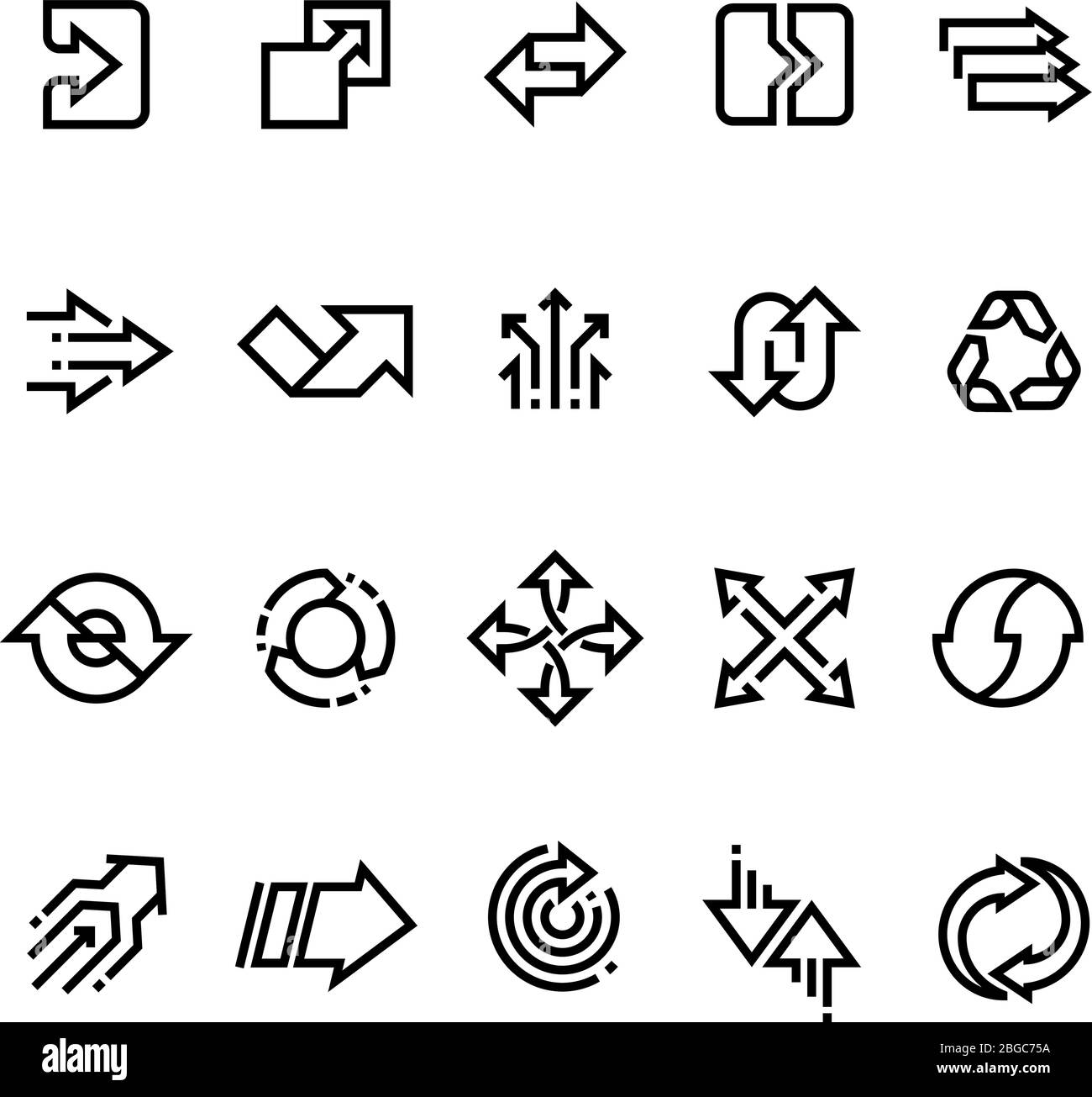 https://c8.alamy.com/comp/2BGC75A/transform-action-many-direction-arrows-line-vector-icons-simple-transition-outline-symbols-arrow-pointing-line-style-collection-2BGC75A.jpg