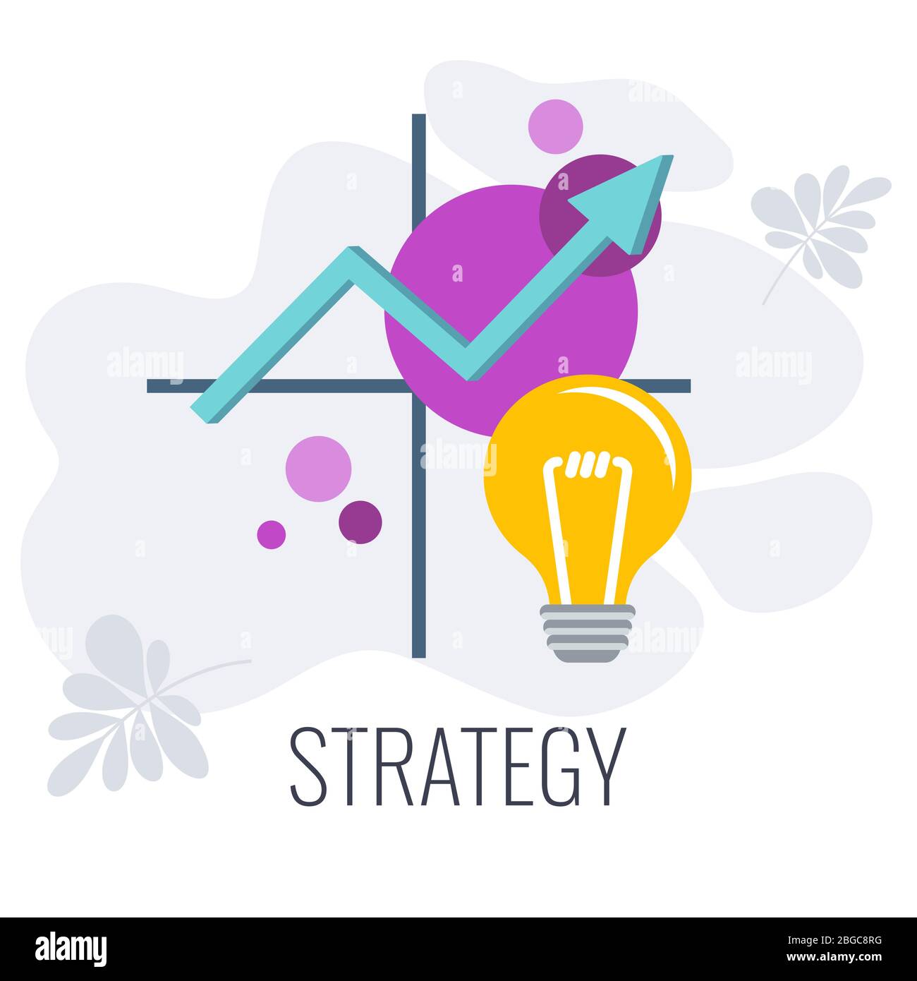 Business and marketing Strategic Planning Matrix infographics Stock Vector