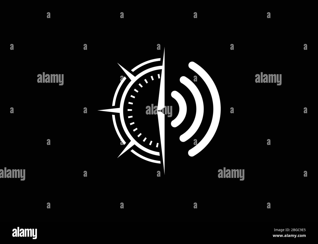 Creative Compass Concept Logo Design Template. Compass Logo sign and