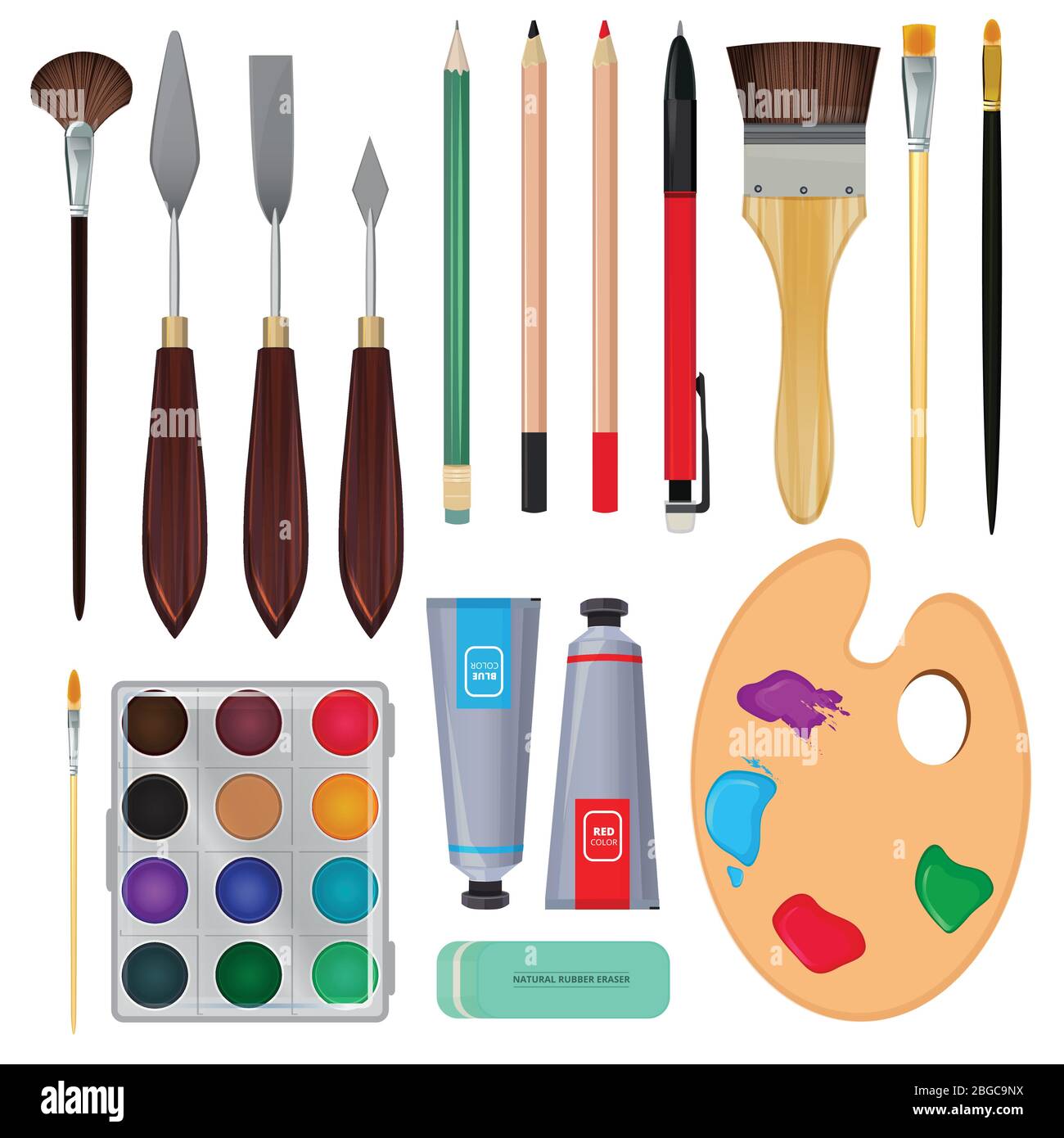 Paint materials Cut Out Stock Images Pictures Alamy