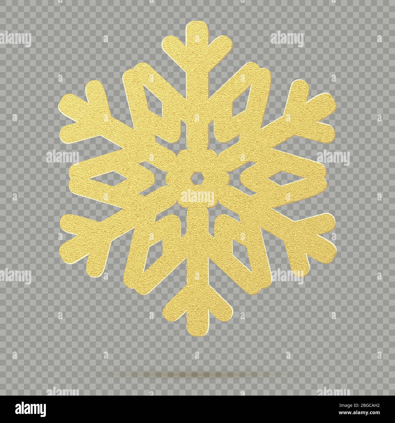 Christmas decoration of winter golden crystal ornament snowflake ...