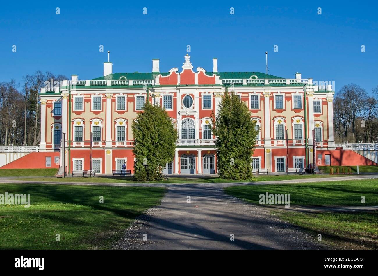 Kadriorg Palace with gardens in Tallinn, Estonia Stock Photo