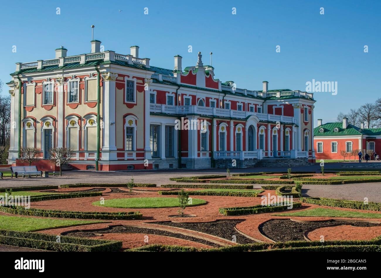 Kadriorg Palace with gardens in Tallinn, Estonia Stock Photo