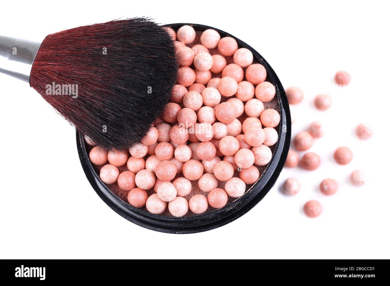 Powder balls isolated on white Stock Photo Alamy