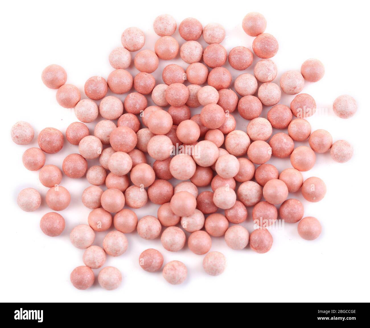 Powder balls isolated on white Stock Photo Alamy