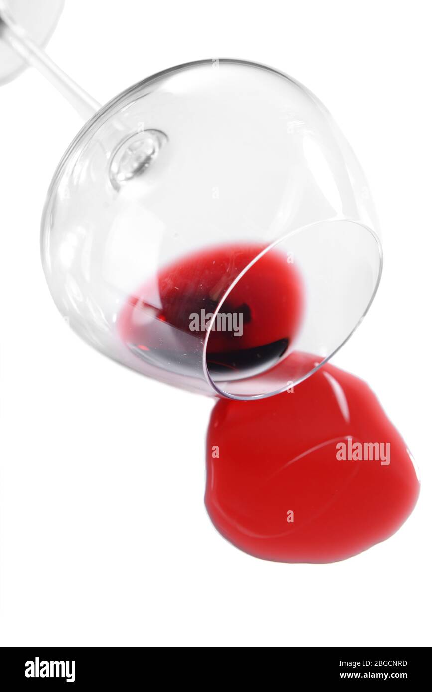Tilted red wine glass – License image – 11248000 ❘ Image Professionals