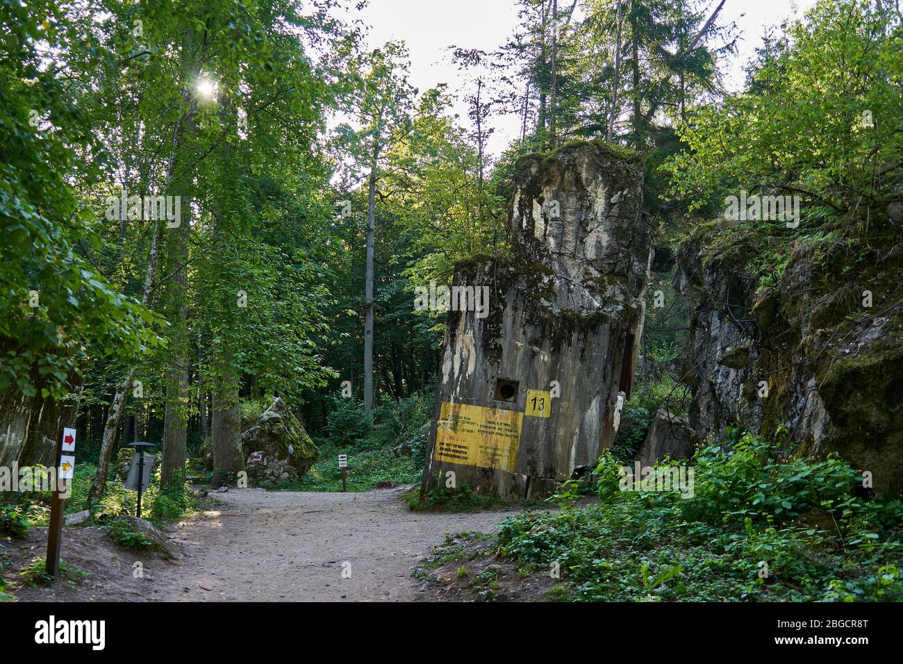 Luftschutzbunker von Adolf Hitler, Wolfsschanze, Masuren, Polen, Europa Stock Photo