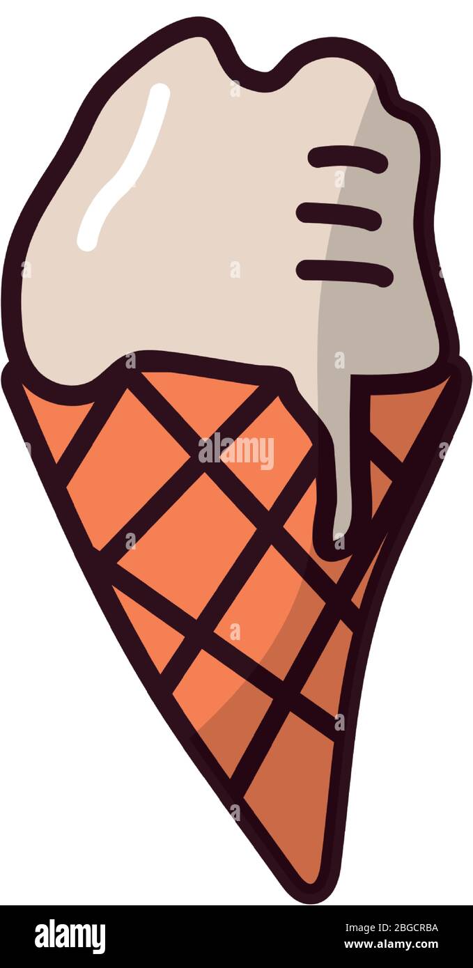 ice cream fill style icon Stock Vector Image & Art - Alamy