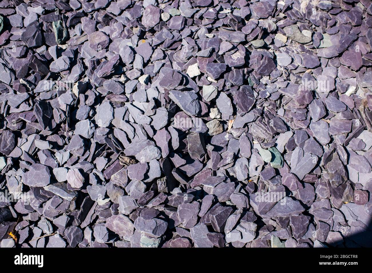purple slate chippings
