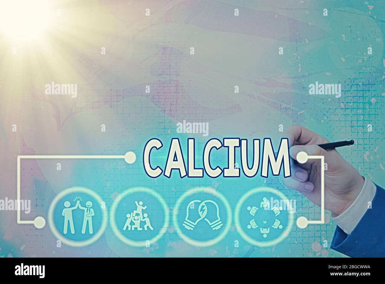 calcium the most abundantly
