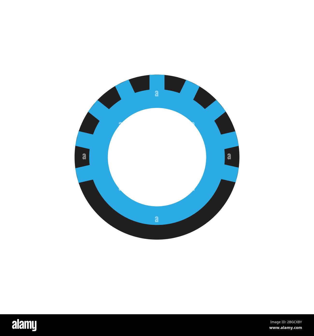 circle abstract shape swirl logo vector Stock Vector