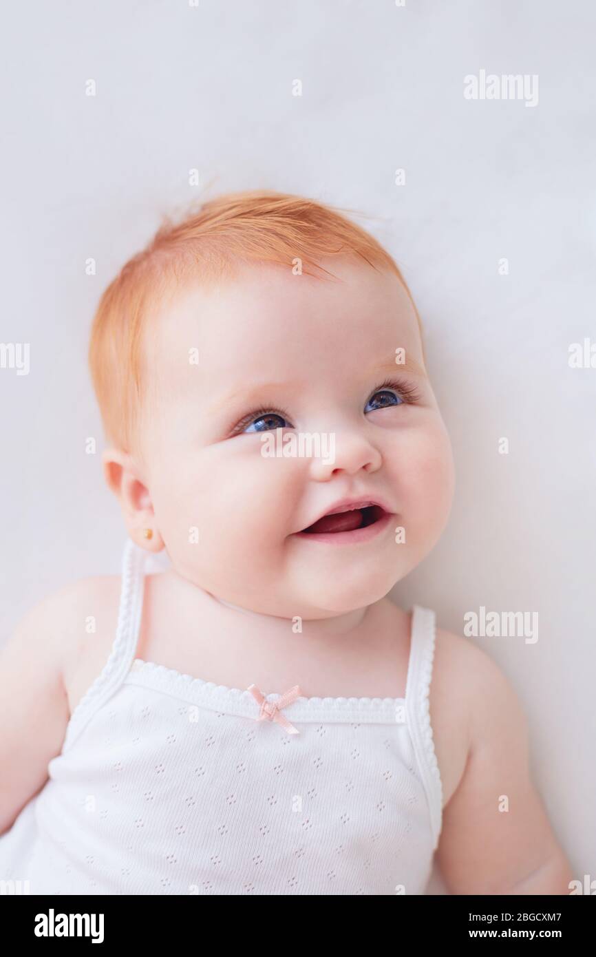 Cute little baby with ginger hair hi-res stock photography and images -  Page 2 - Alamy