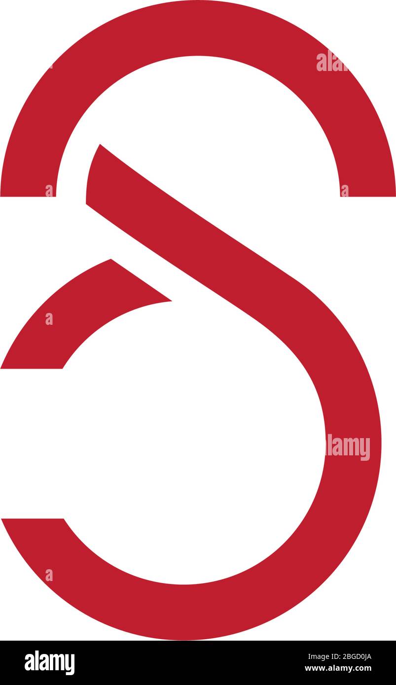 abstract letter sd lowercase geometric logo vector Stock Vector Image ...