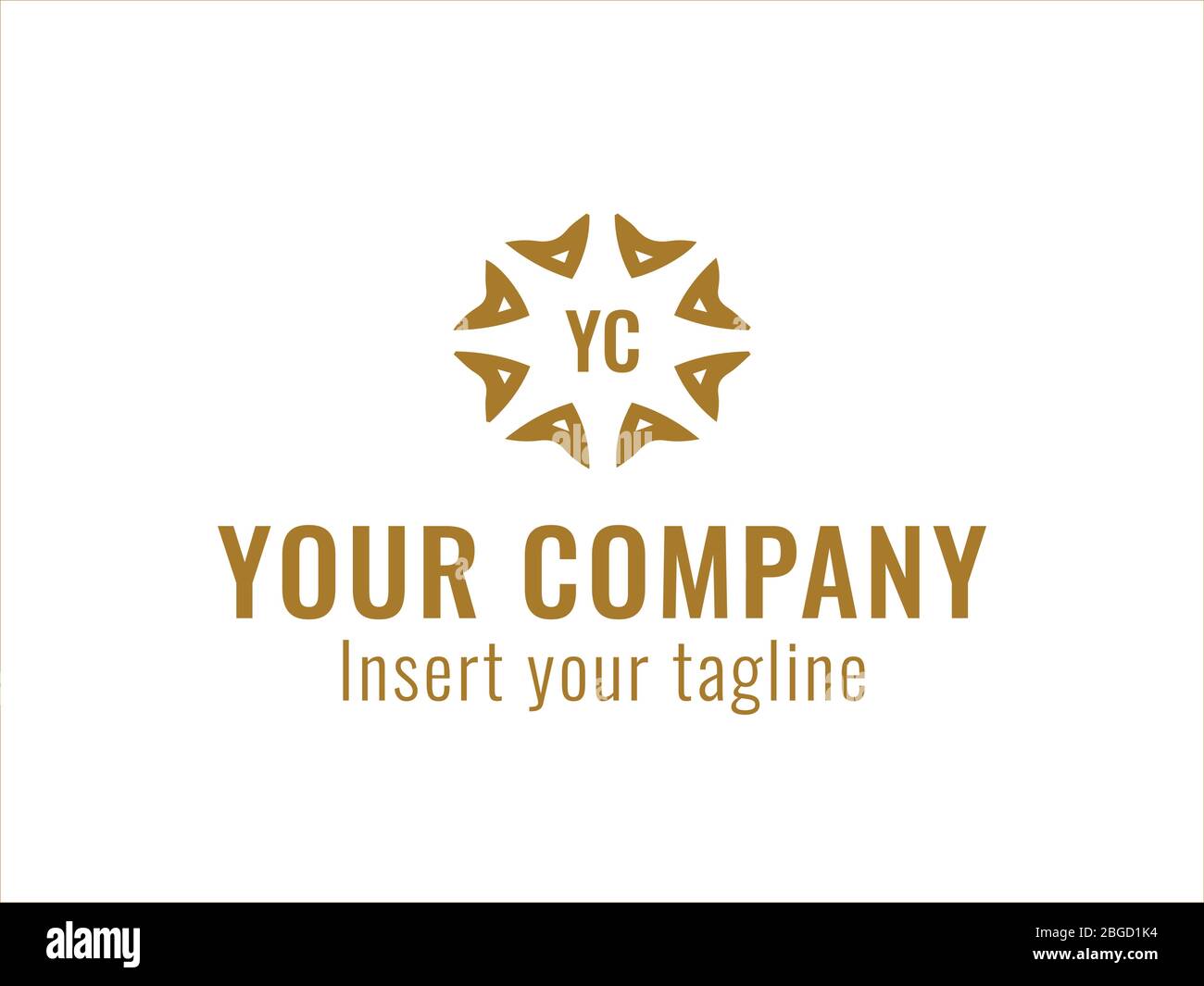 logo gold, design, golden, vector and abstract for commercial use. We ...