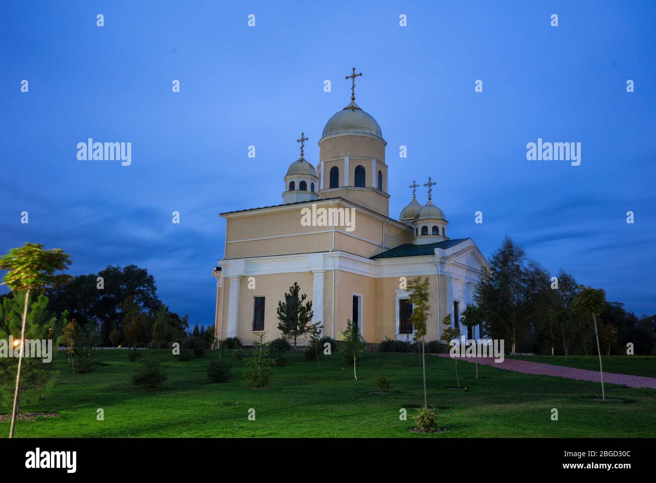 Alexander Nevsky Church in Bender. Bender, Transnistria. Stock Photo