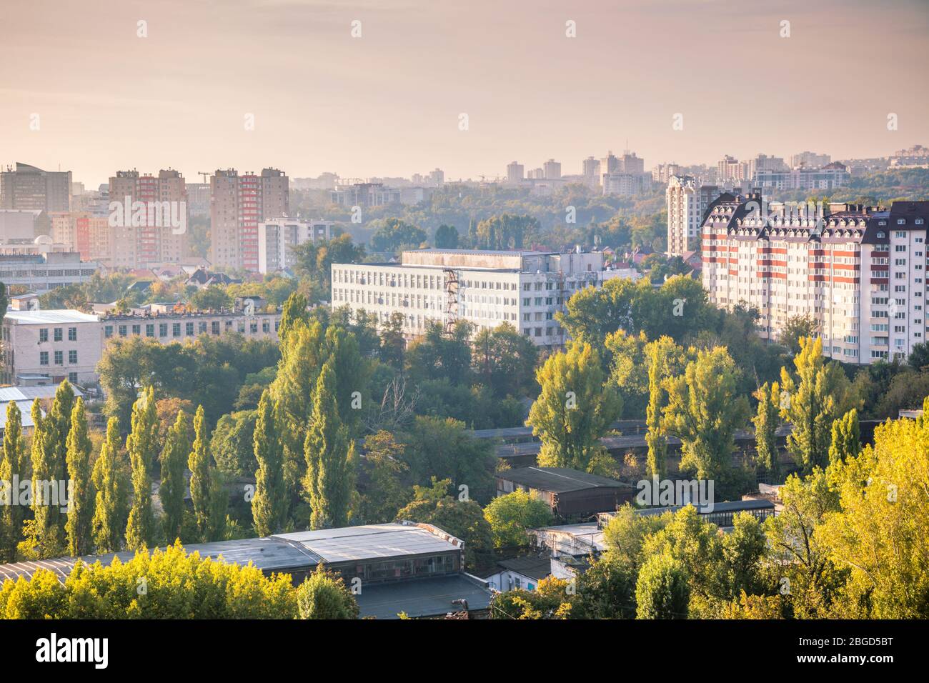 Aerial panorama of Chisinau. Chisinau, Moldova Stock Photo Alamy