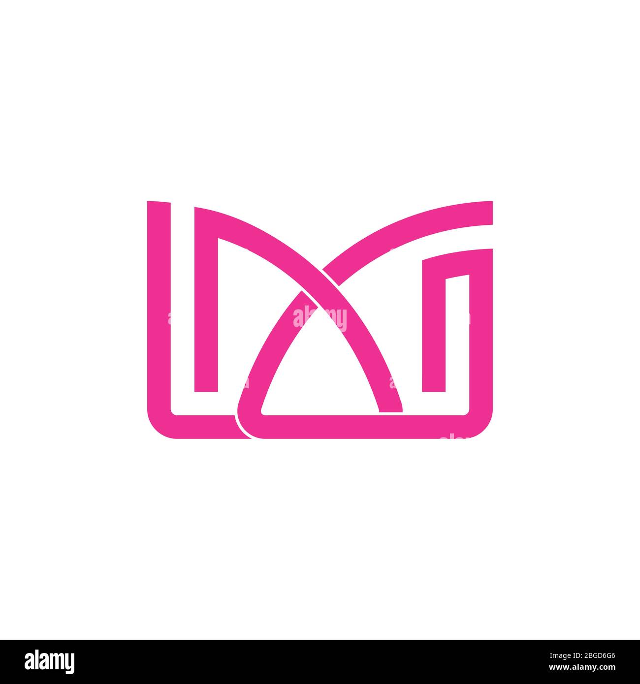 abstract geometric letter am logo vector Stock Vector Image & Art - Alamy