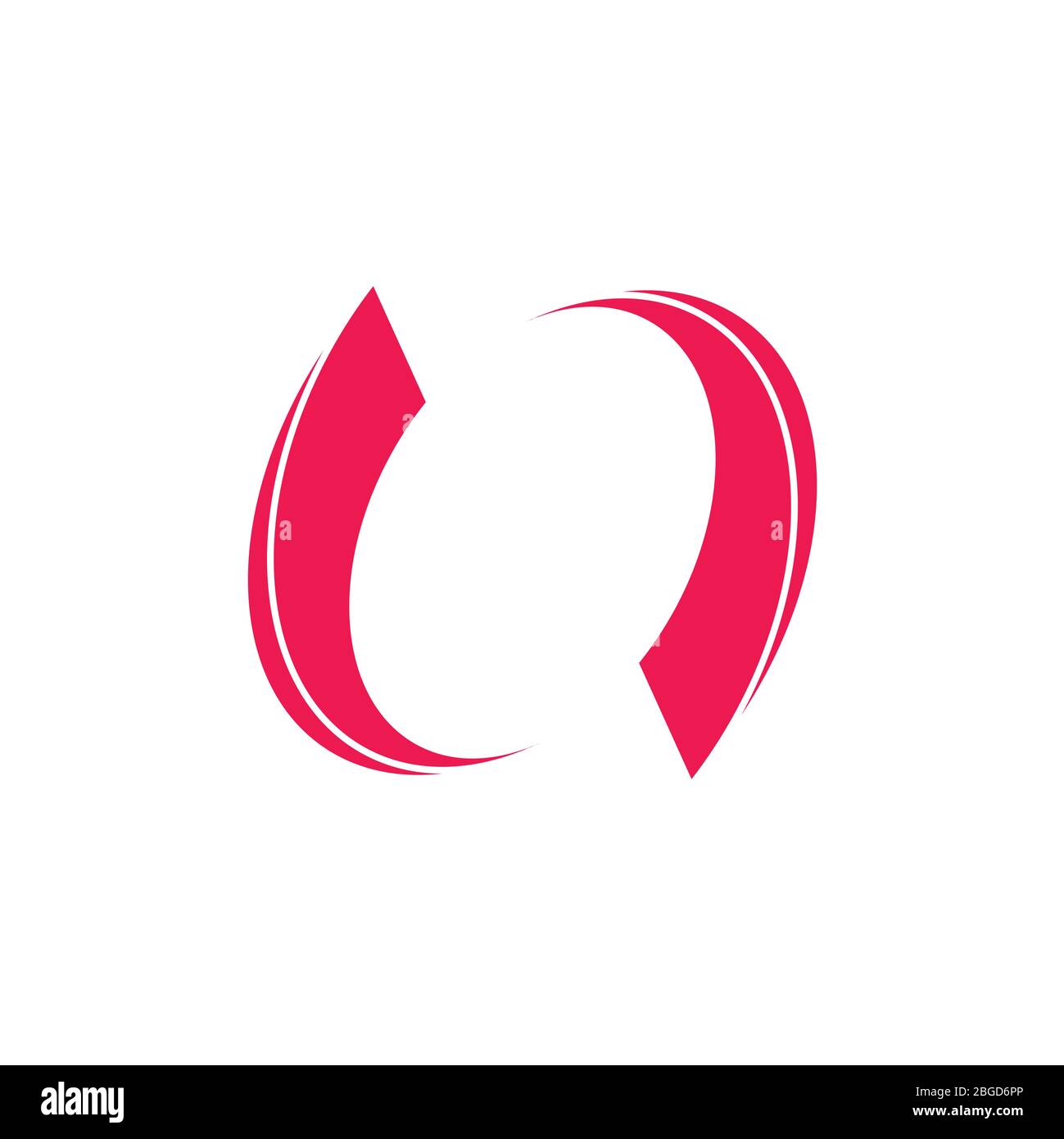 circle rotation geometric arrow logo vector Stock Vector