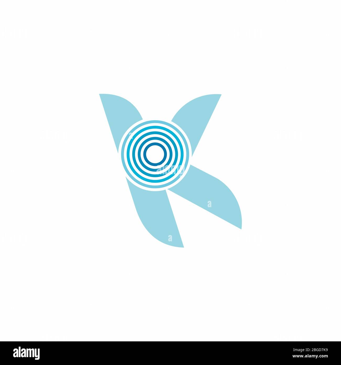 abstract letter yk stripes motion geometric gradient logo vector Stock Vector