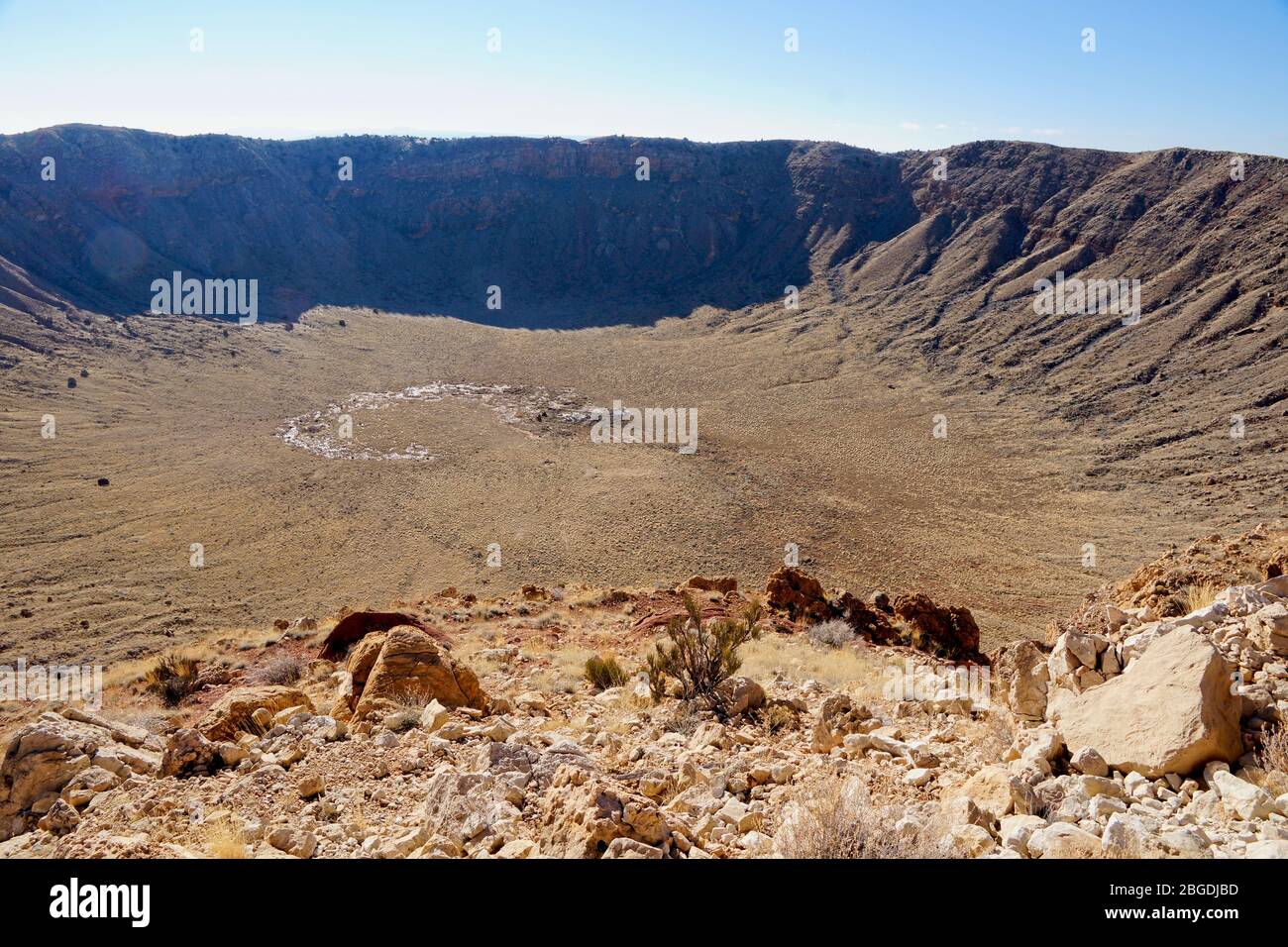 Meteor Crater in Arizona Desert Stock Photo Alamy