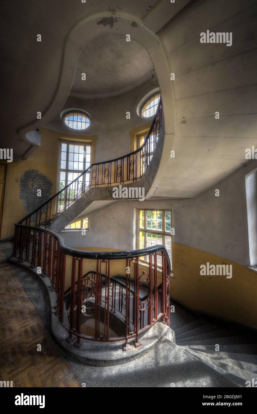 Abandoned Wunsdorf Forbidden City Former Miitary Camp in Germany Stock