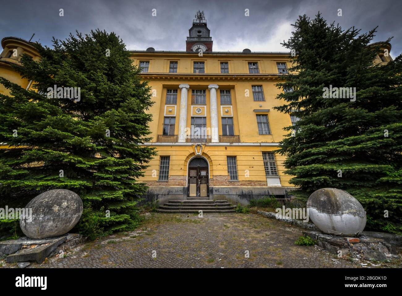 Abandoned Wunsdorf Forbidden City Former Miitary Camp in Germany Stock