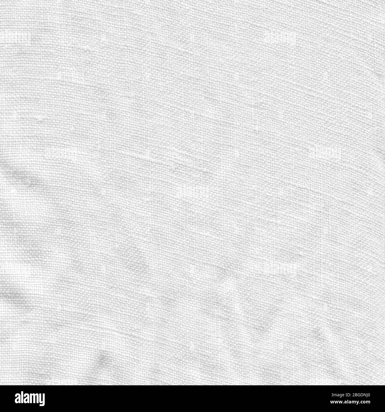 White linen canvas. White fabric texture. Natural linen white