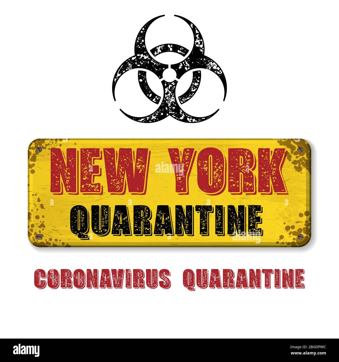 New york quarantine Stock Vector Images Alamy