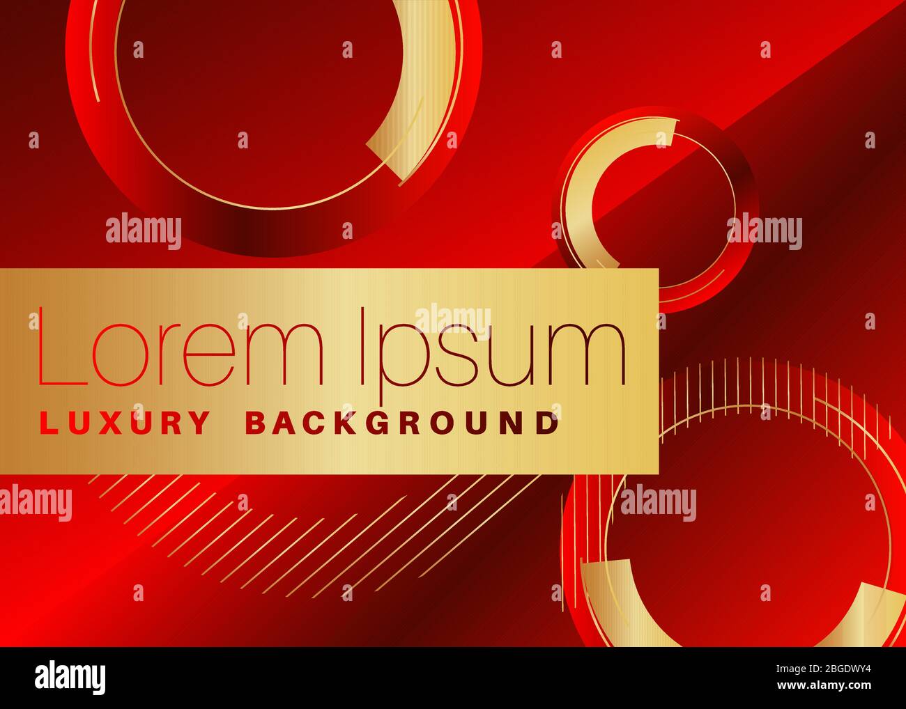 Minimalist premium exclusive background. Vector luxury red and golden