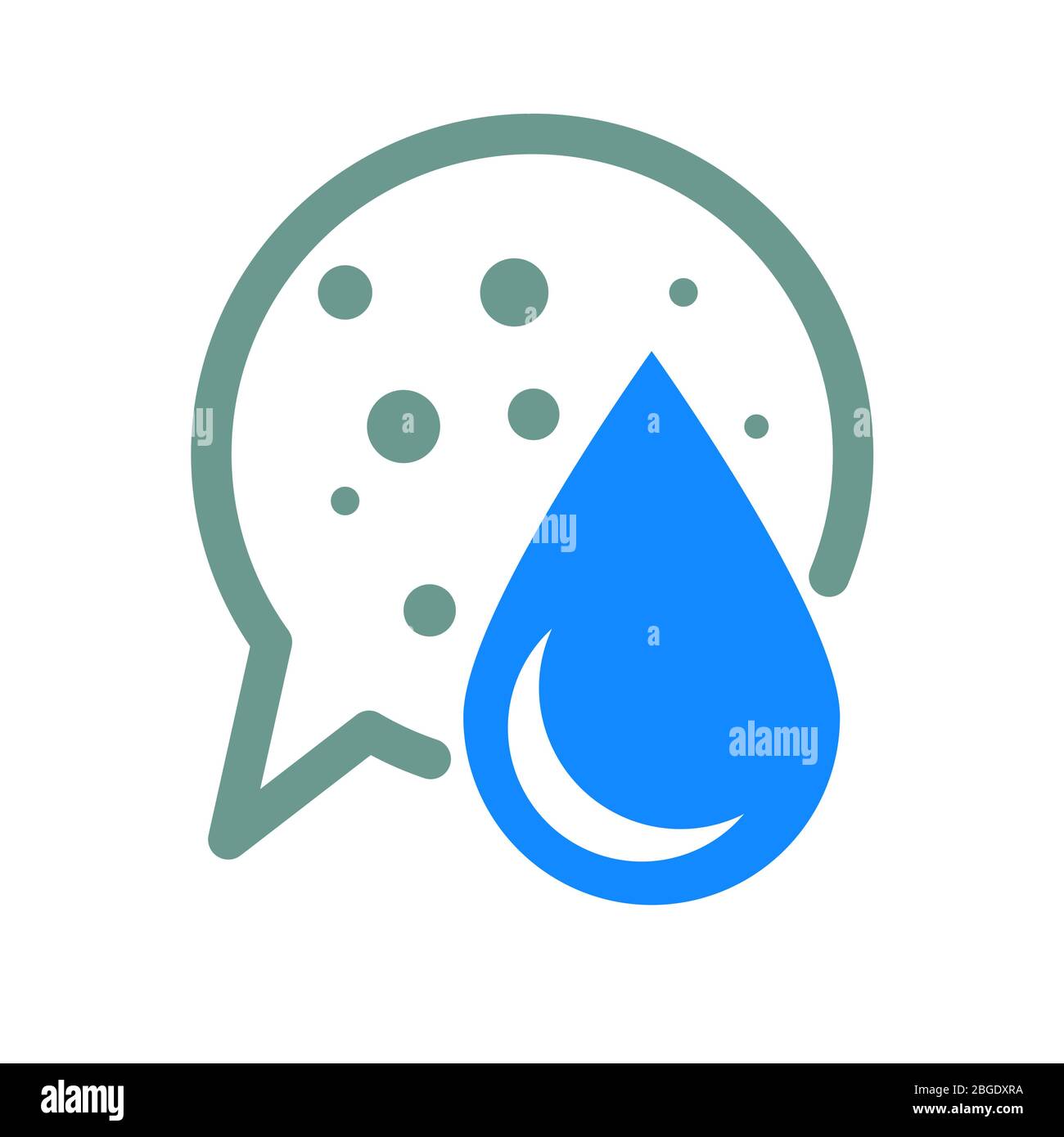 Understanding and Discussing Water Problem - Icon as EPS 10 file Stock Vector