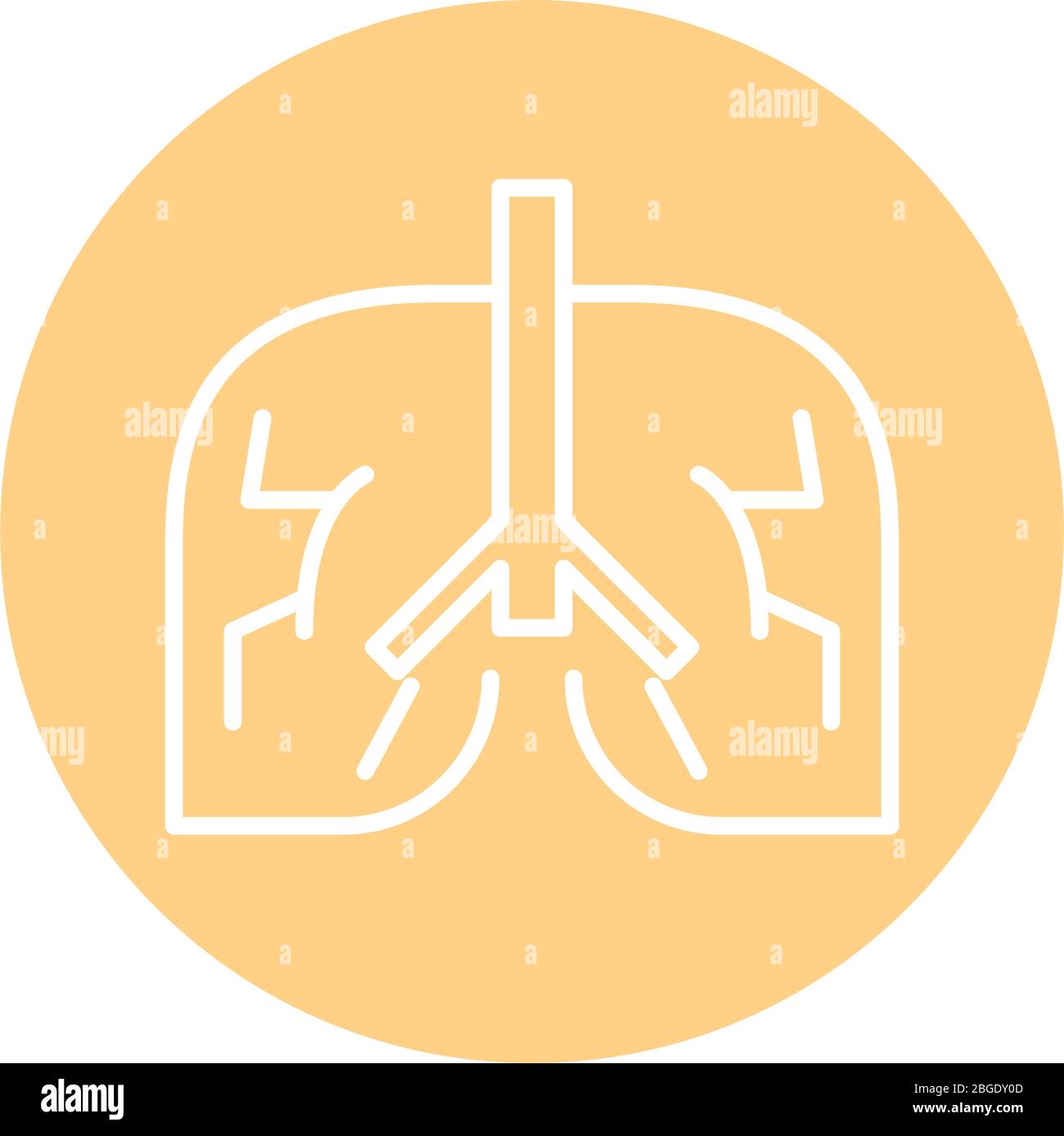 human lungs line style icon Stock Vector Image & Art - Alamy
