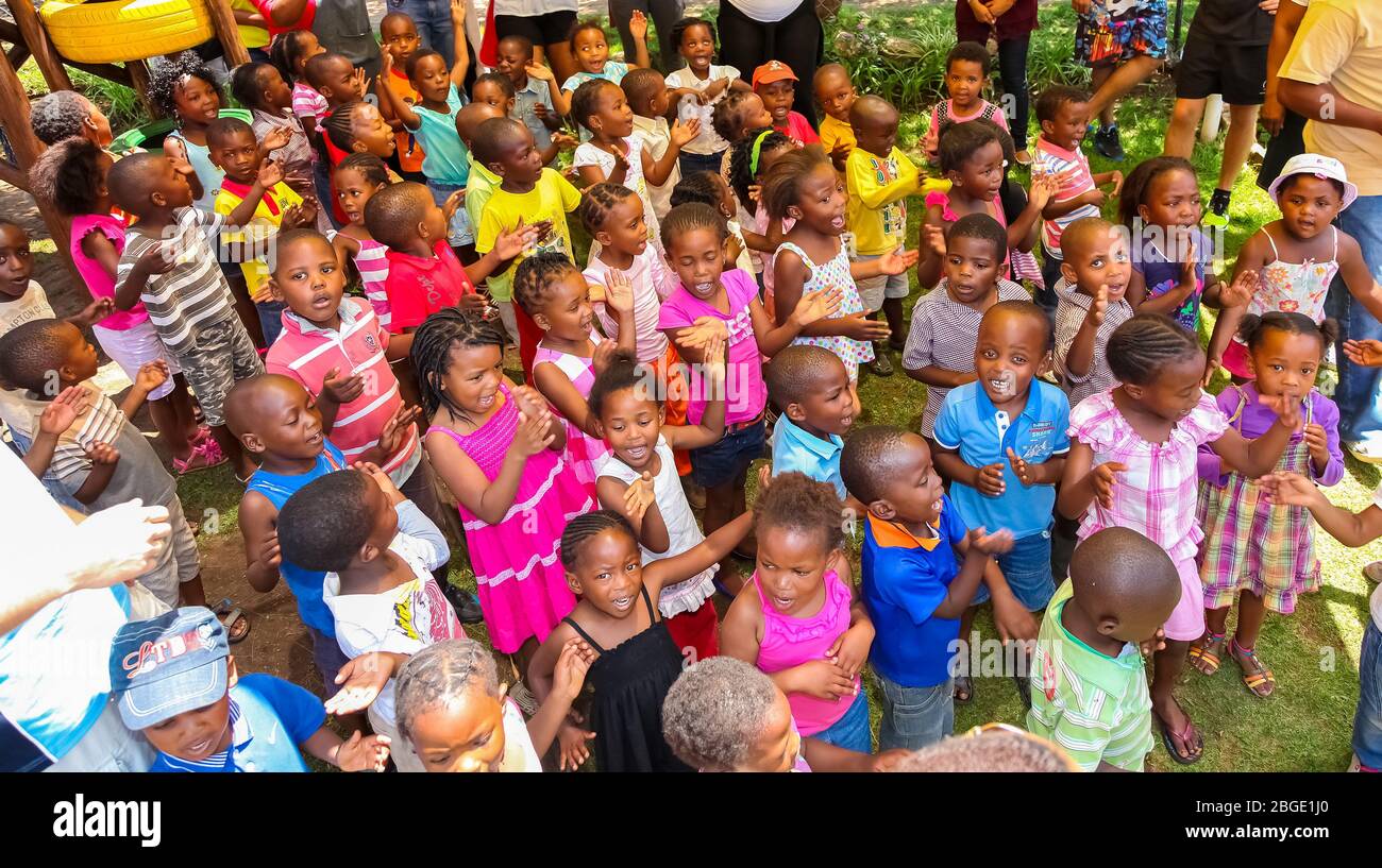 Soweto, South Africa November 16, 2012 Young African Preschool kids