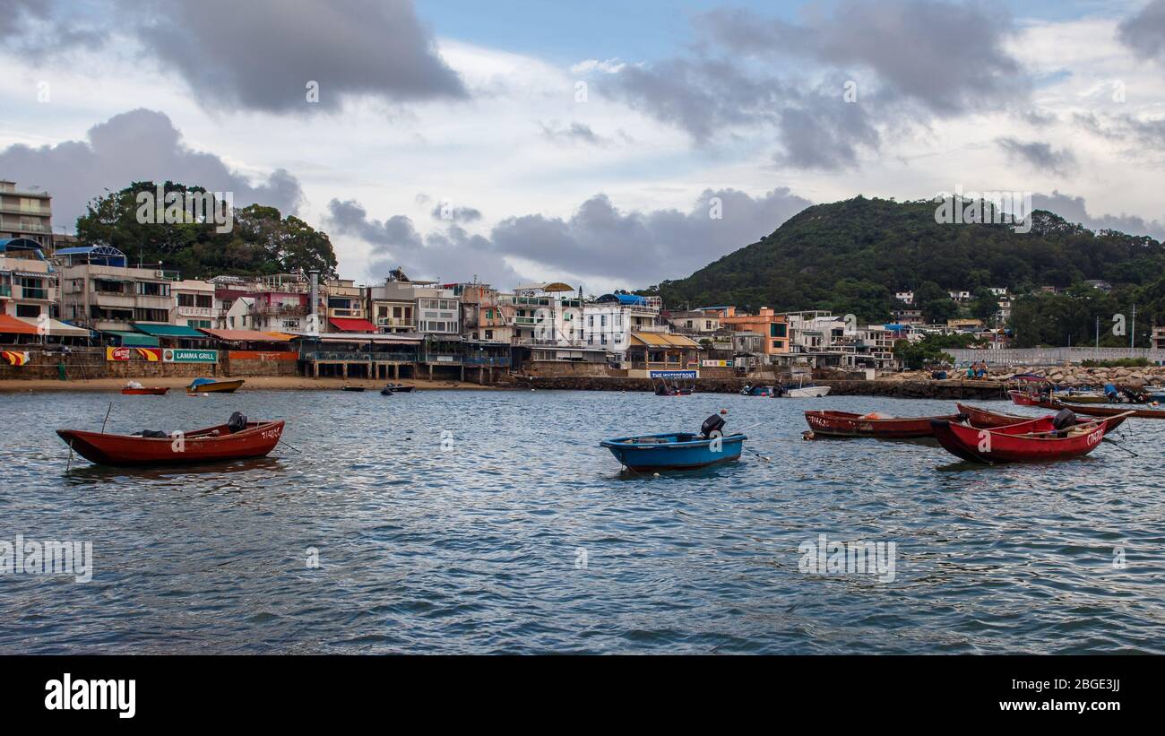 Yung Shue Wan Bay, Lamma Island, Hong Kong, 19/6/2018. Stock Photo