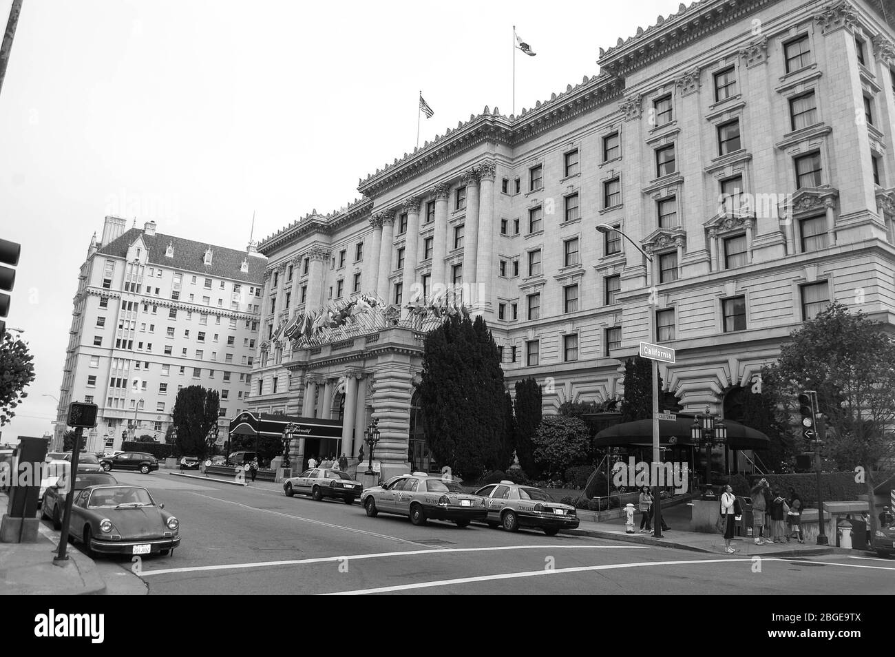 San Francisco Hotel flag flags car cars Taxi Taxis sleep rest stay eat