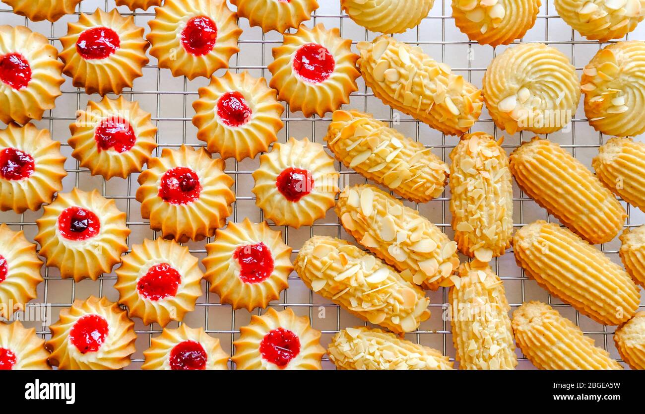 Homemade butter cookies Stock Photo Alamy