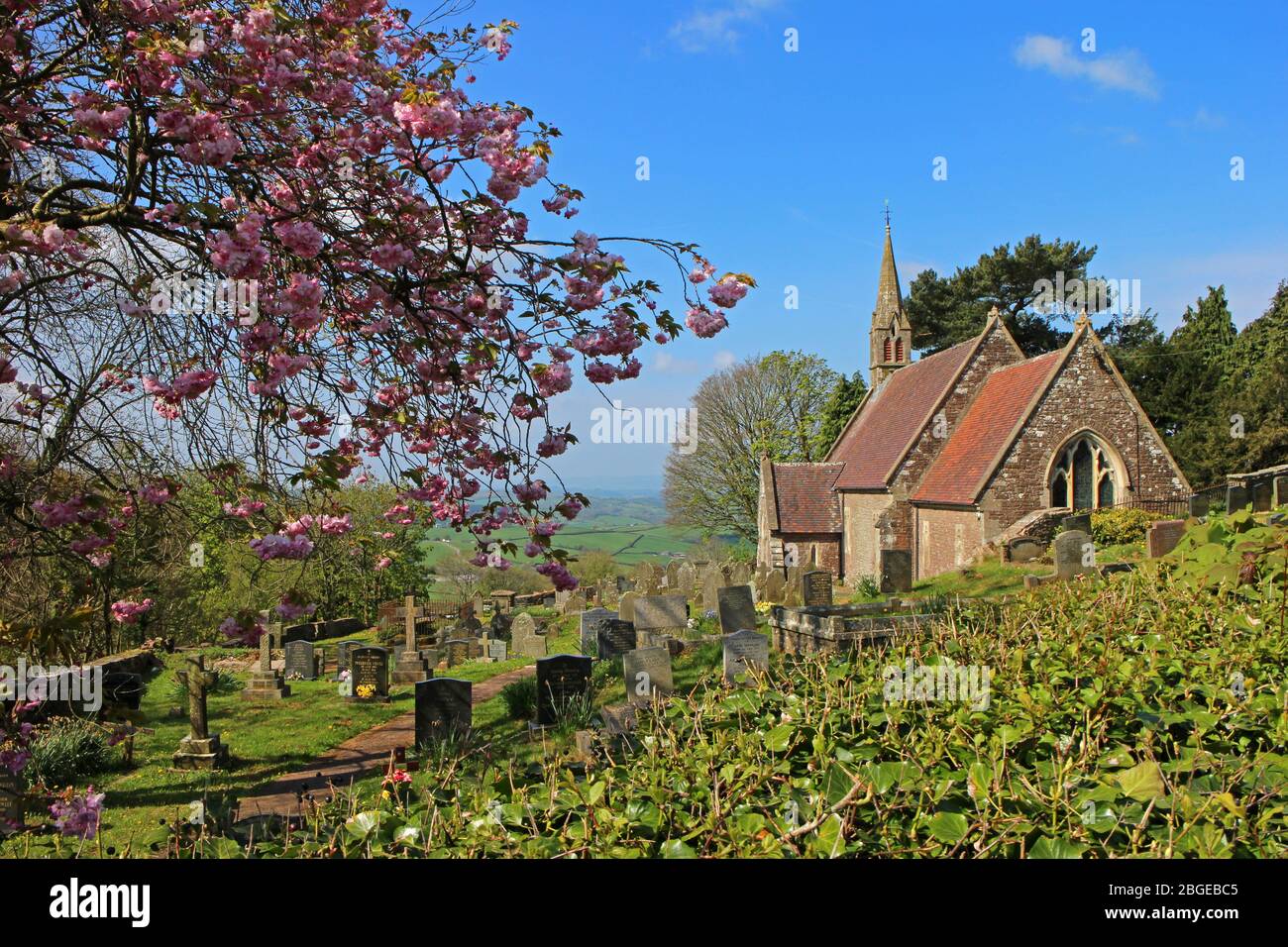 St Dennis church, Llanishen, Chepstow Stock Photo Alamy