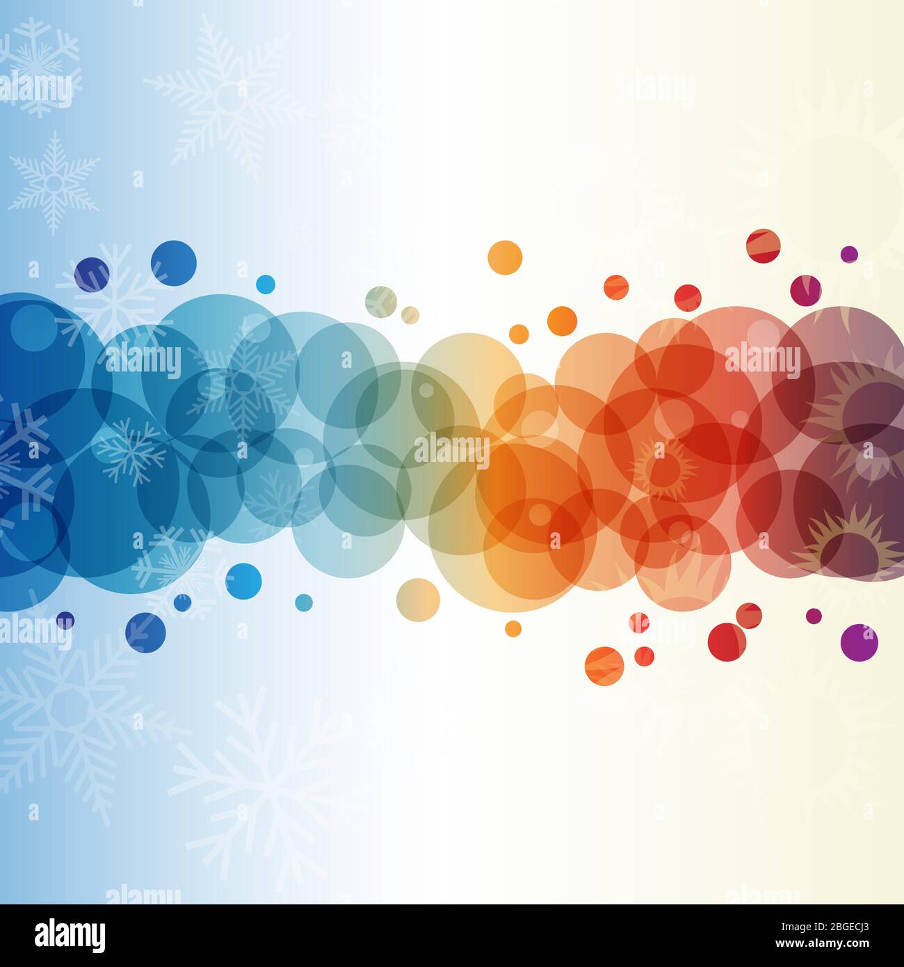 Vector abstract background domestic heating and cooling with bubbles