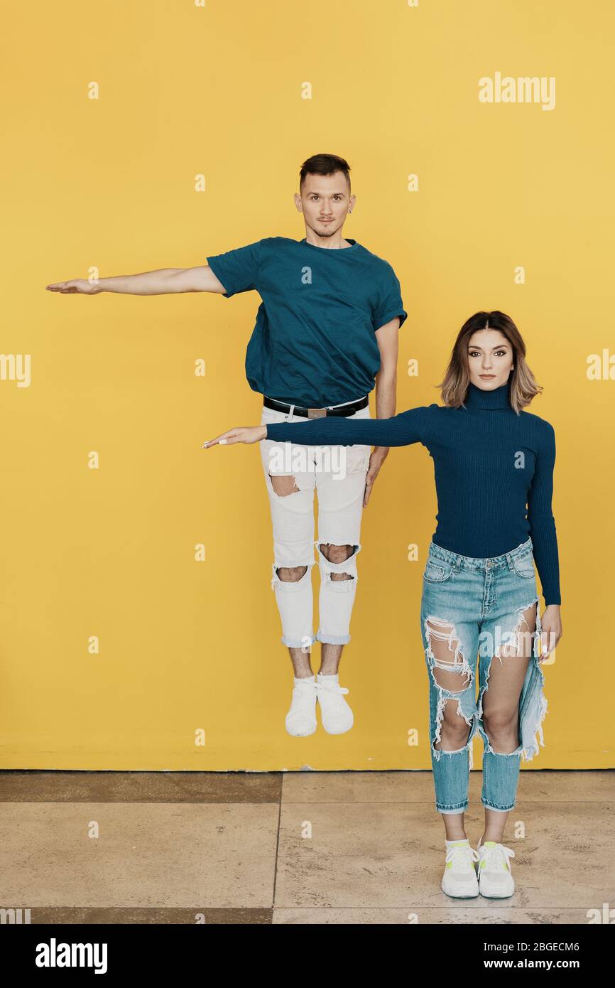 colorful ripped jeans