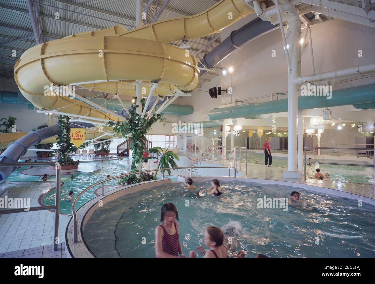 1994, A newly opened Leisure Centre, in Kettering, East England, UK