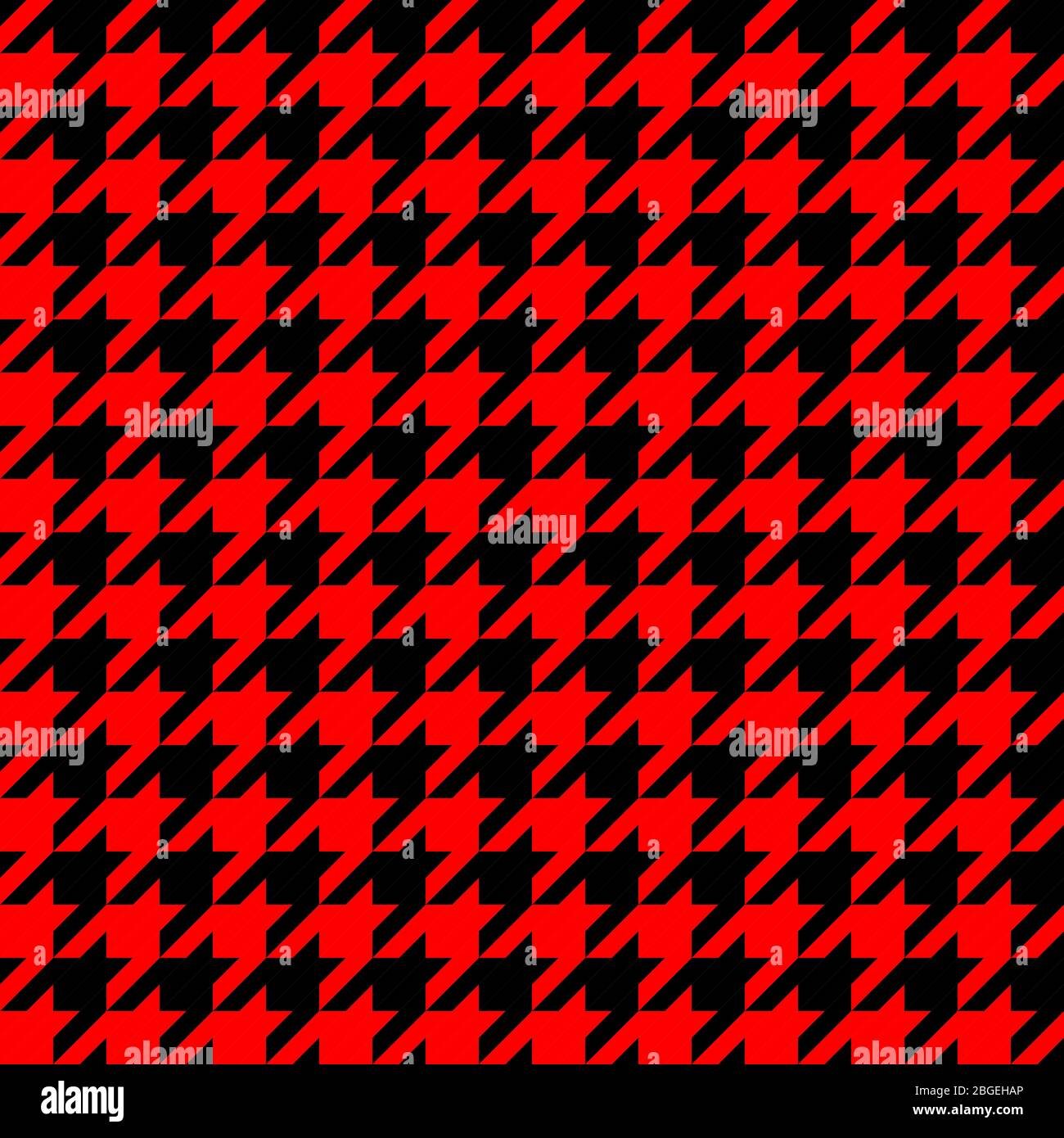 Retro red and black houndstooth pattern Stock Vector
