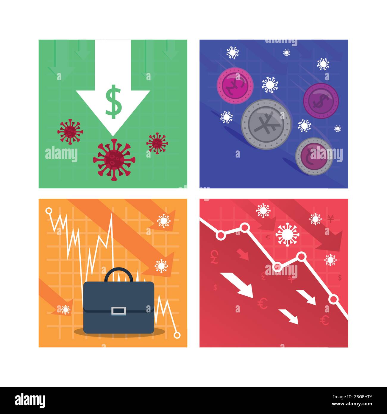 economy and covid19 statistics infographics Stock Vector Image & Art ...