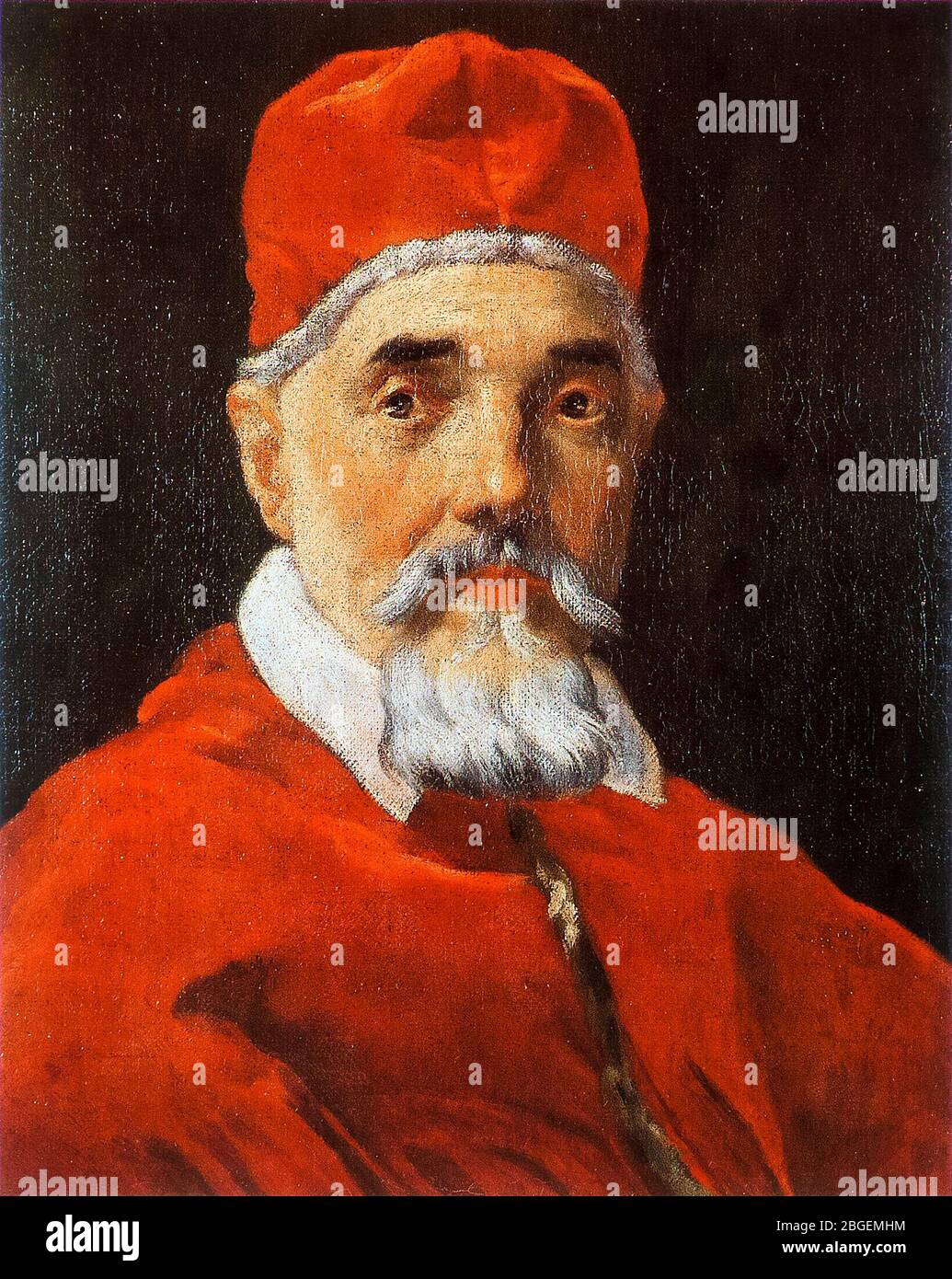 Gian Lorenzo Bernini, Pope Urban VIII (1568-1644), portrait painting, circa 1625 Stock Photo
