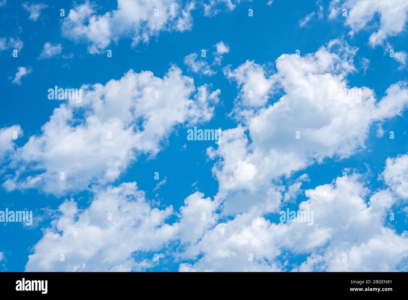 Blue sky background with white clouds, texture Stock Photo - Alamy