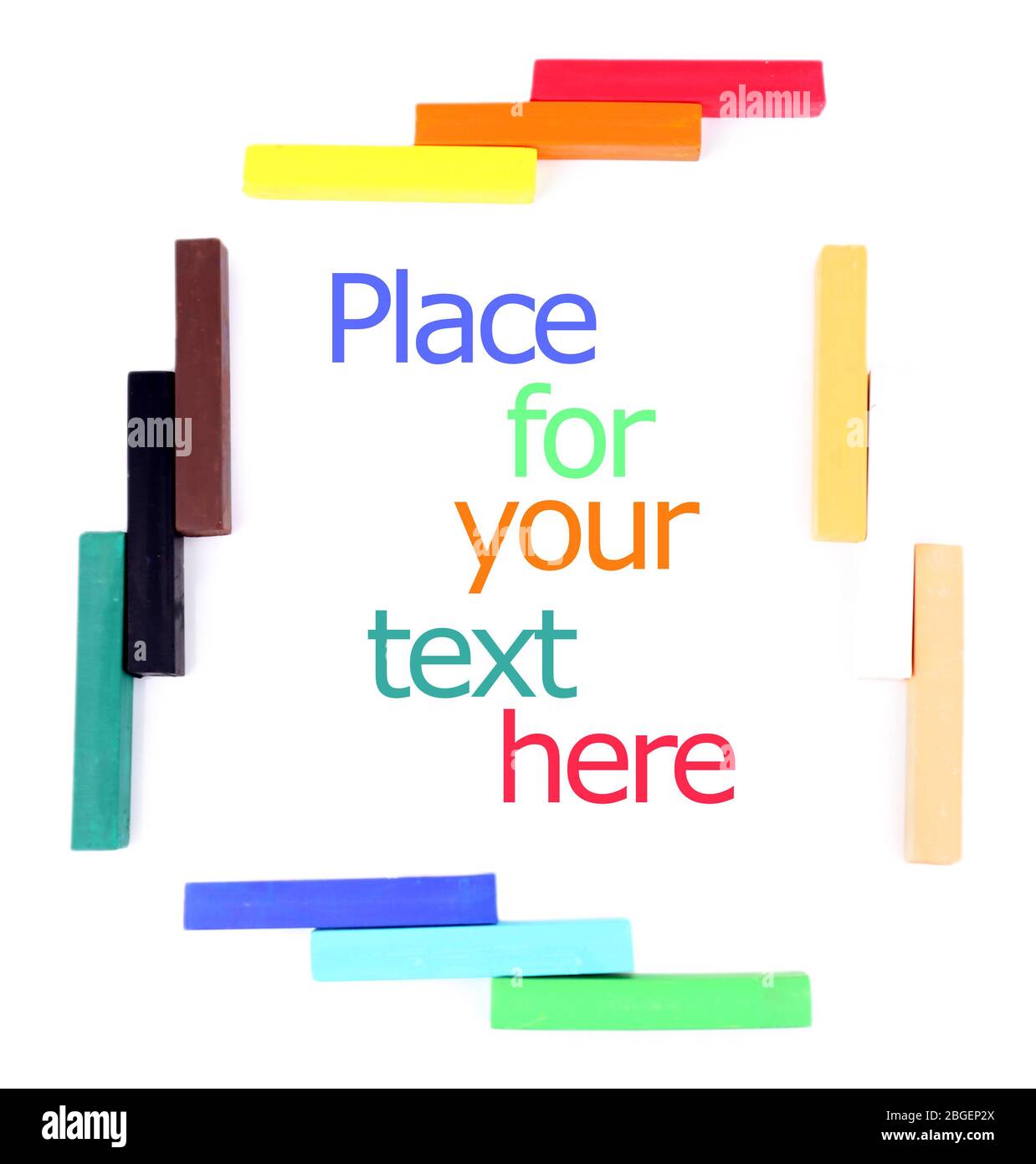 Colorful chalk pastels isolated on white Stock Photo Alamy