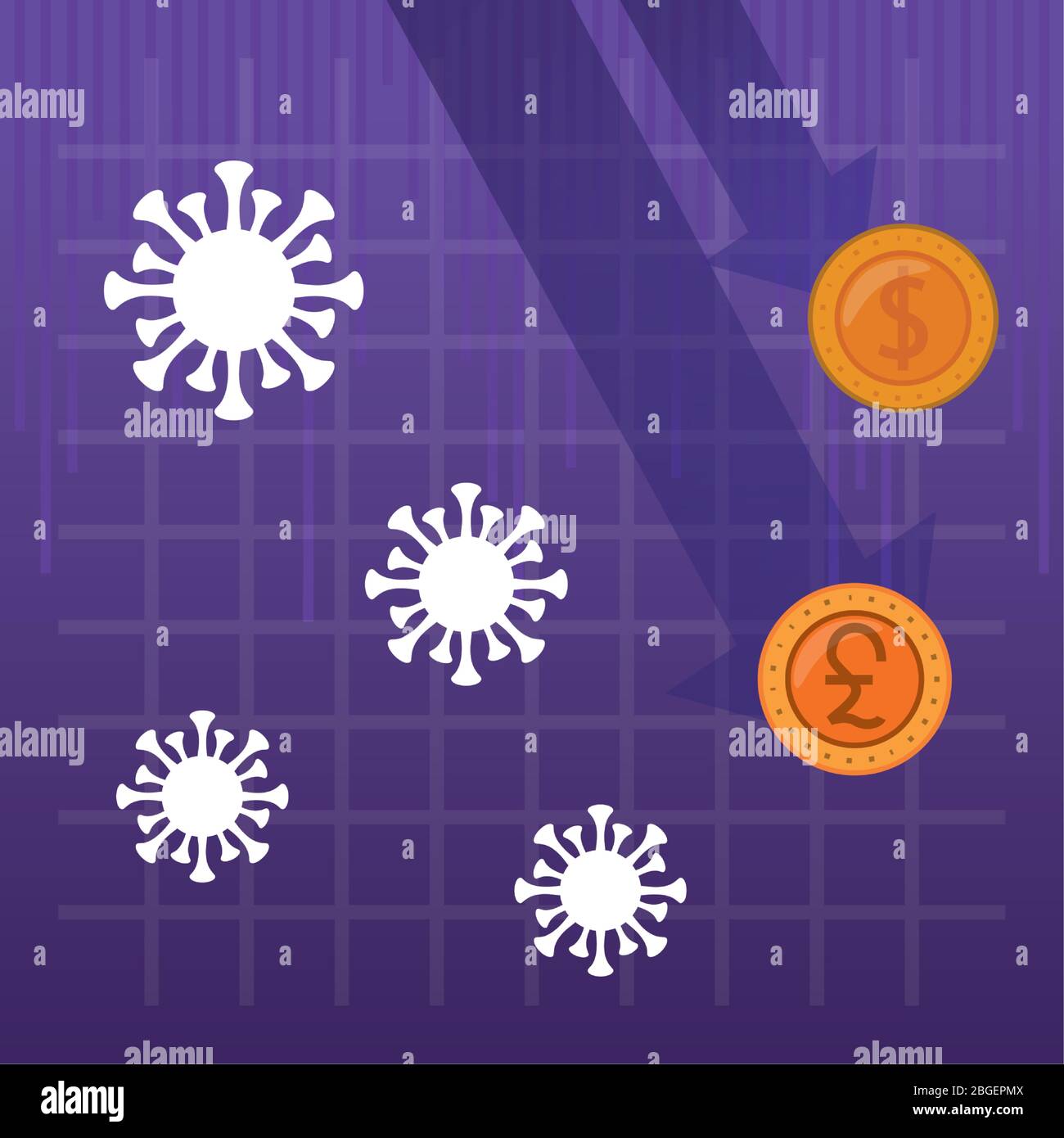 economy and covid19 statistics with arrows Stock Vector Image & Art - Alamy