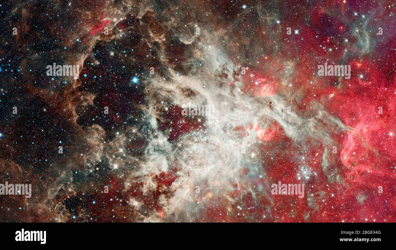 Night sky with lot of shiny stars, natural astro background. Elements of this image furnished by NASA Stock Photo