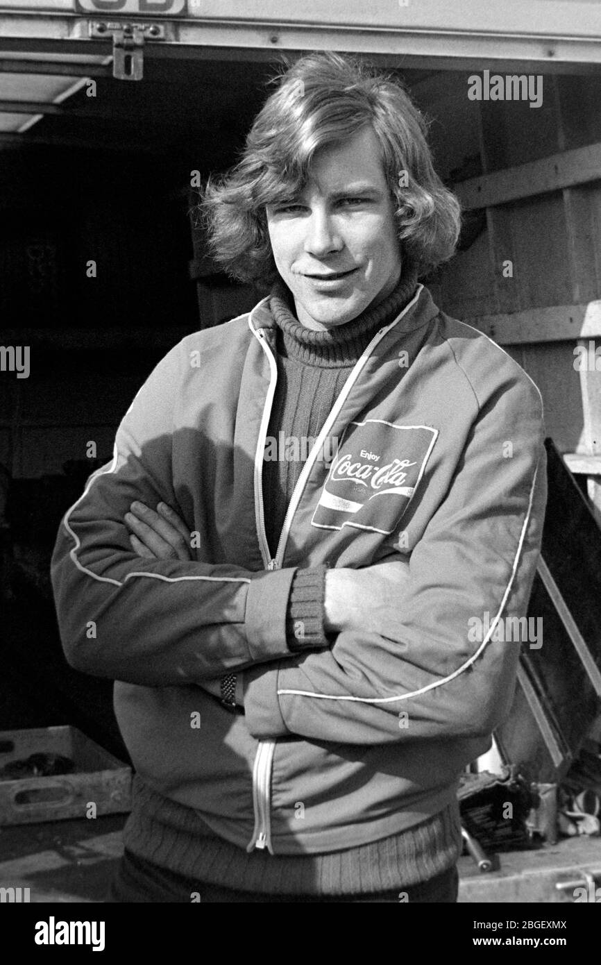 James Hunt 1971 MALLORY PARK Stock Photo