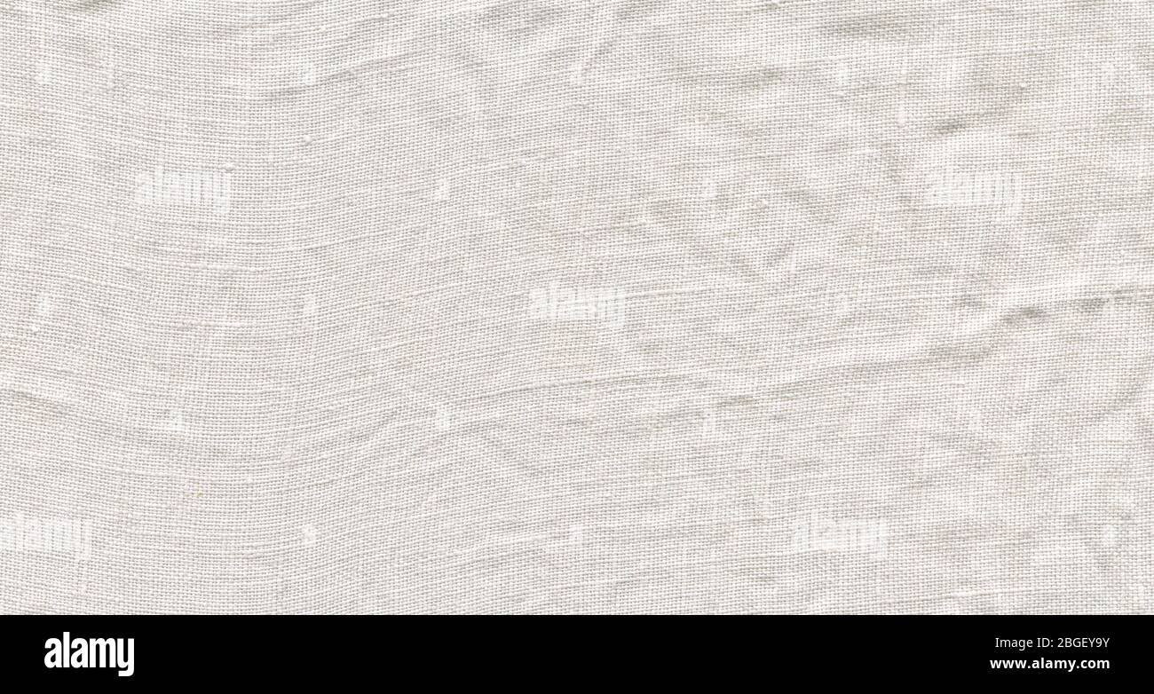White linen canvas. Natural linen white background Stock Photo Alamy