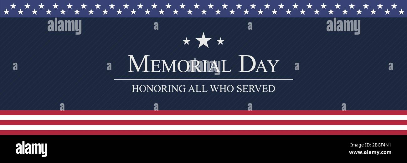 Memorial Day background vector illustration. Remember and honor concept ...